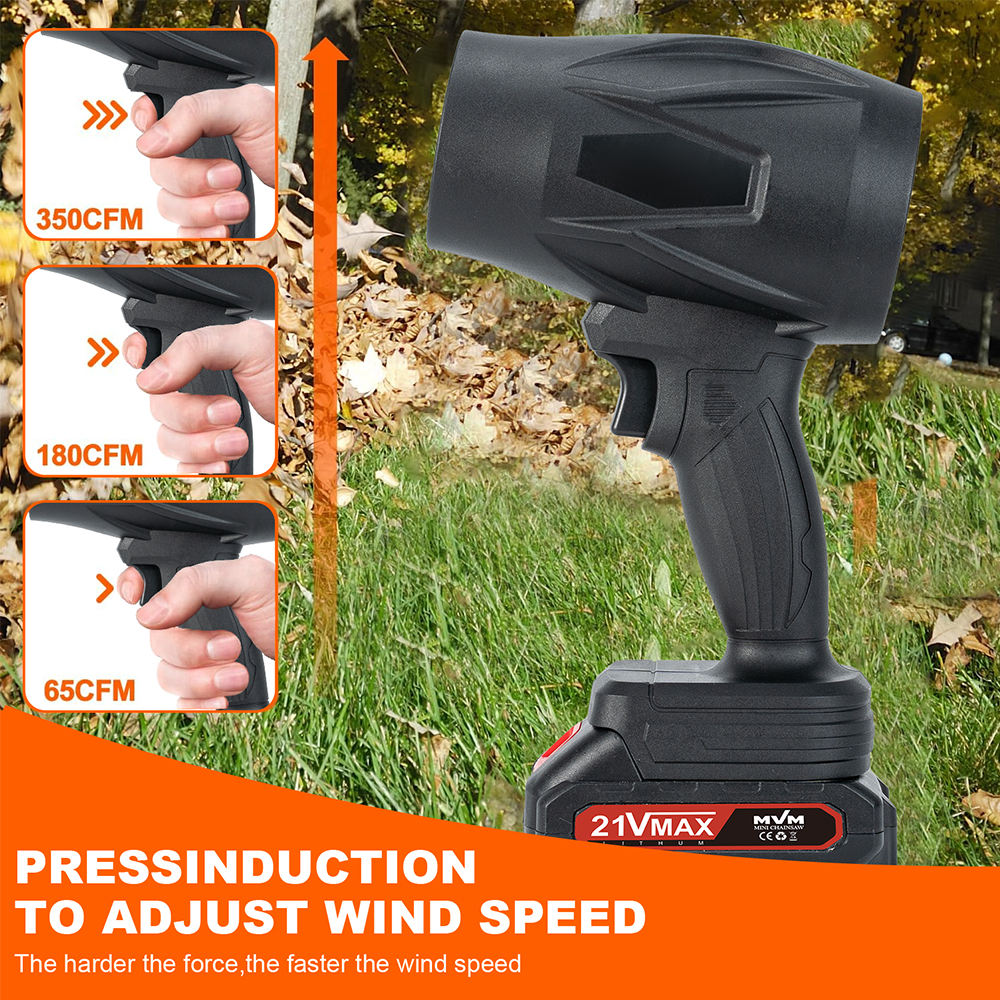 TheWarmestCorner™ Seese Cordless Leaf Blower Handheld, Turbo Jet Blower, Cordless Turbo Super Power Air Duster, for Patio Cleaning, Lawn Care, Blowing Leaves and Dust