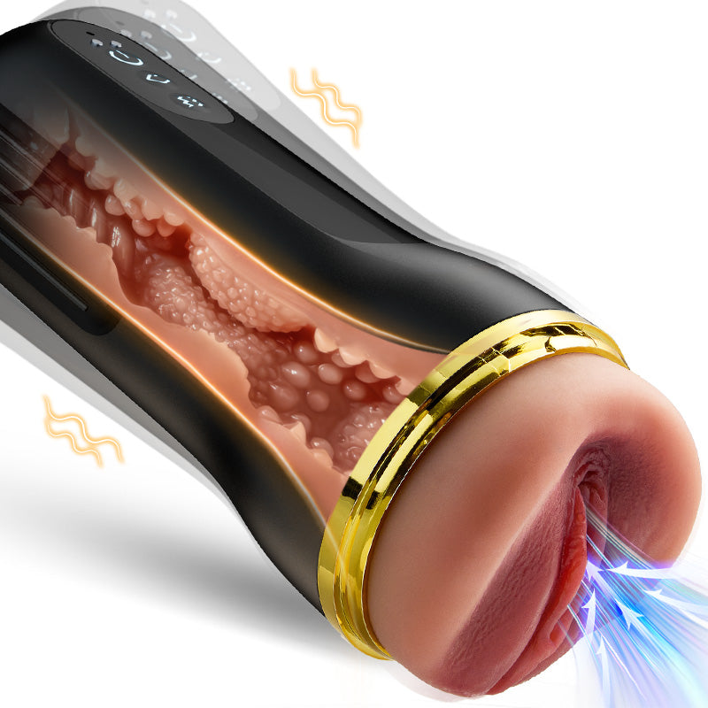 【Best for MILF's Labia】The Captain - 10 Vibrating Sucking Deep Throat Male Stroker