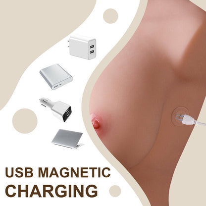 【Electric Sex Torso】Wallis 1:1 Sex Torso&Doll 55.11lbs Tpr Material Has High Elasticity And Real Touch