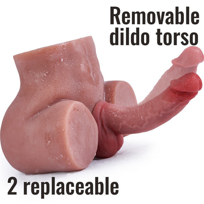【2 Dildos Available】2 Dildos 6.5in/8.27in Are Removable And Replaceable, Different Lengths And Sizes
