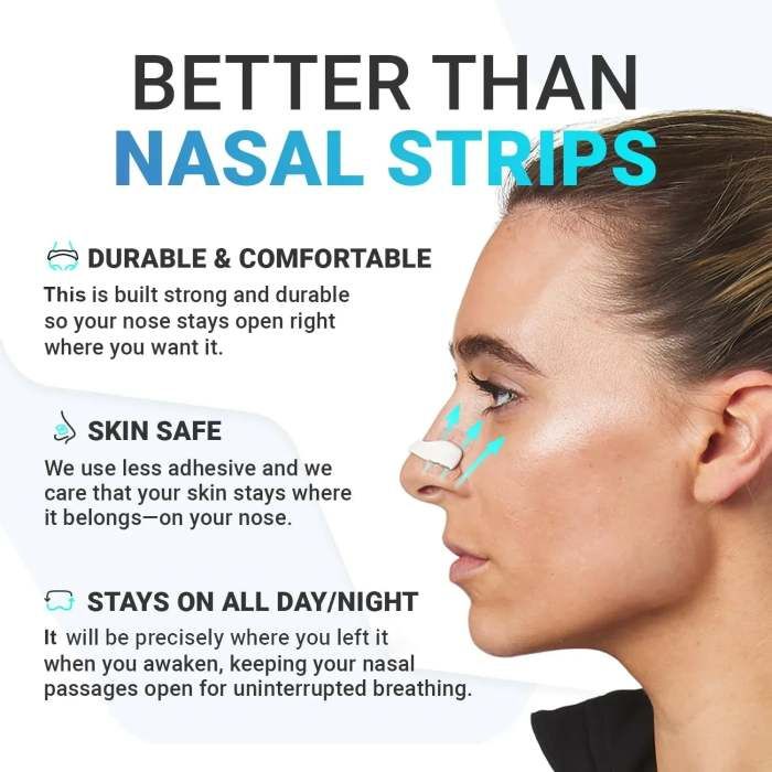 😴anti snoring patch, magnetic nasal strip,  improved breathing,🛌