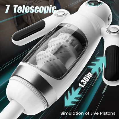 TheWarmestCorner™7 Telescopic Squeezing 12 Vibration Masturbator Experience More Authentic Piston