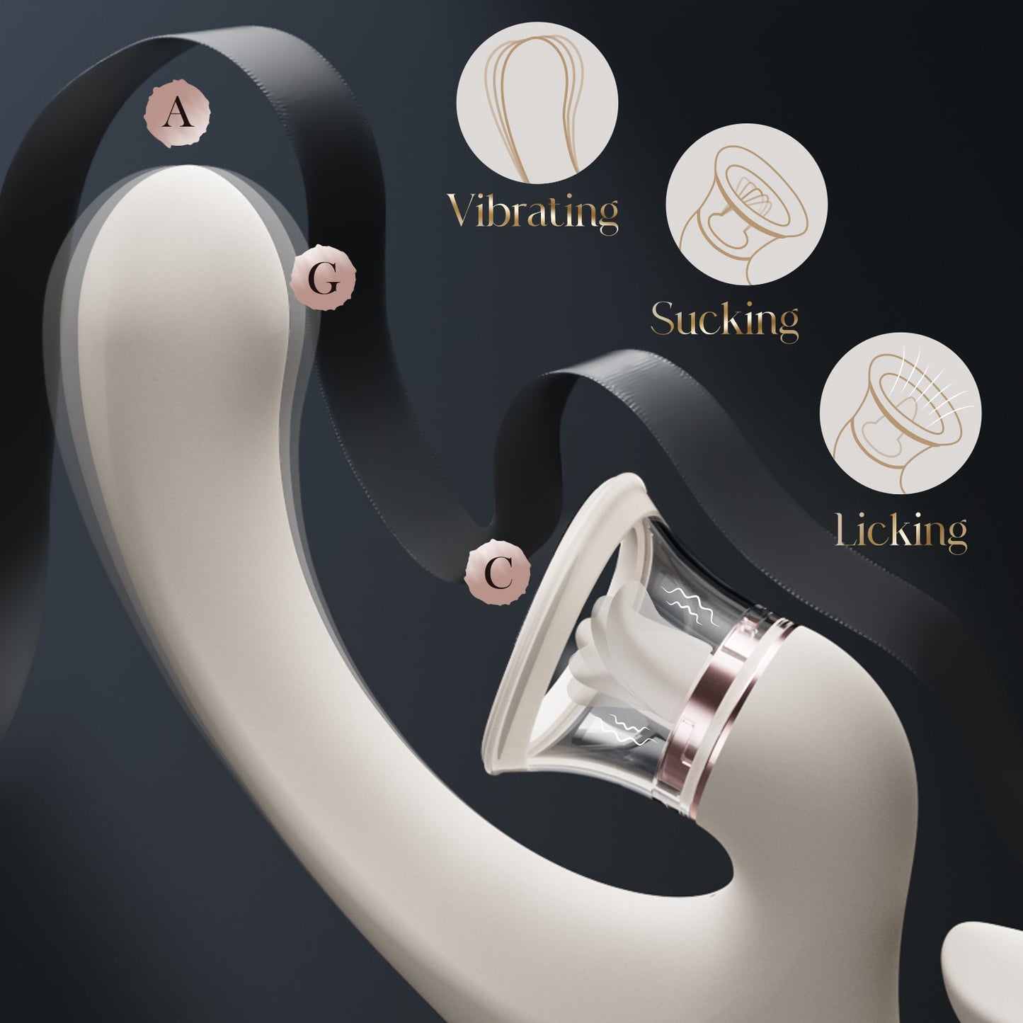 Sweetie Fox- Clitoral Arousal Tongue Licking Suction Vibration Triple Stimulation Vibrators