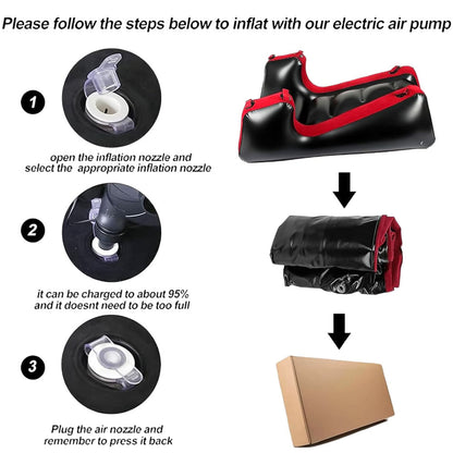 RNPFOR Inflatable Sex Sofa for G-spot Position Aid Sex Pillow for Adult Games