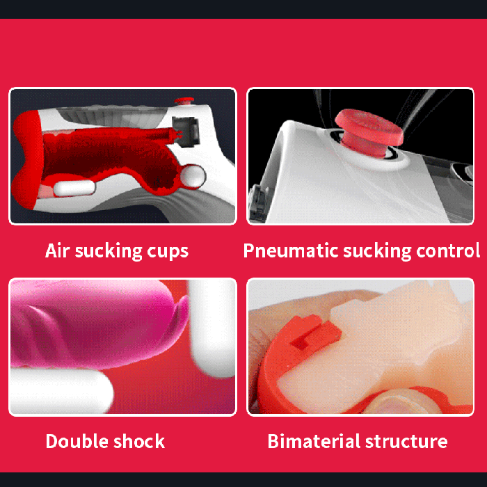 TheWarmestCorner™LETEN 3 Vibration 7 Freouencies Heating Oral Sex Cup