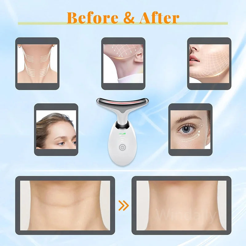 Seven-Color Anti-Wrinkle Facial and Neck Massager