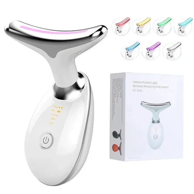 Seven-Color Anti-Wrinkle Facial and Neck Massager