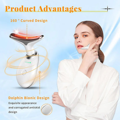 Seven-Color Anti-Wrinkle Facial and Neck Massager
