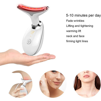 Seven-Color Anti-Wrinkle Facial and Neck Massager