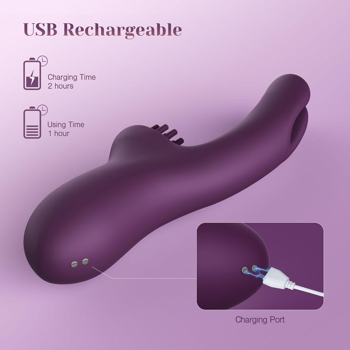 TheWarmestCorner™ Elatia G-spot Vibrator Women Sex Toy with 10*7*6 Modes