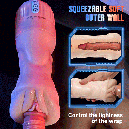 TheWarmestCorner™OLIVER 5 Sucking 10 Vibrating Simulated Vagina Masturbator and Pussy Pocket